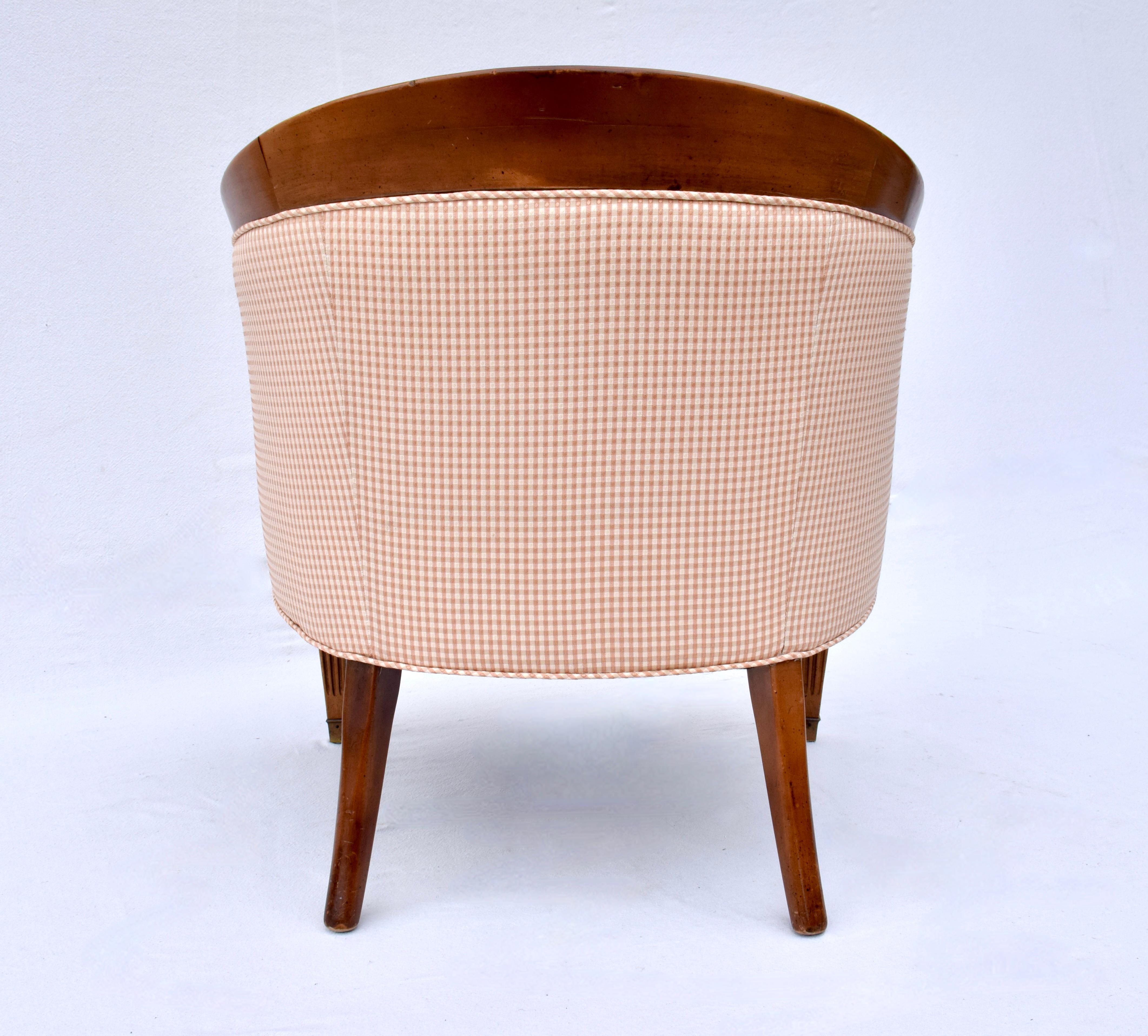 Tomlinson Pavane Occasional Barrel Chair For Sale 1