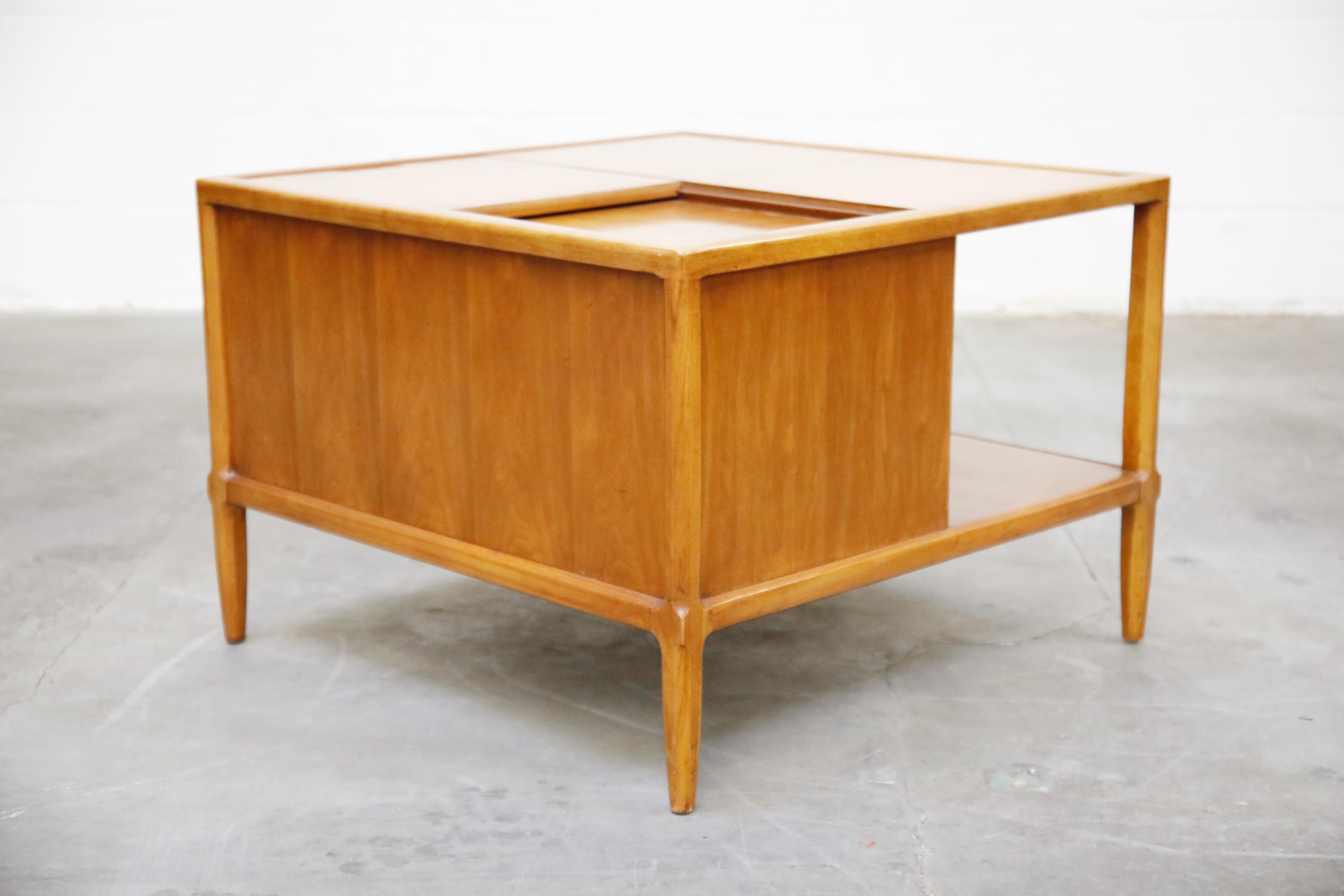 Tomlinson Sophisticate Cocktail Bar and Storage Coffee Table, 1950s, Signed 2