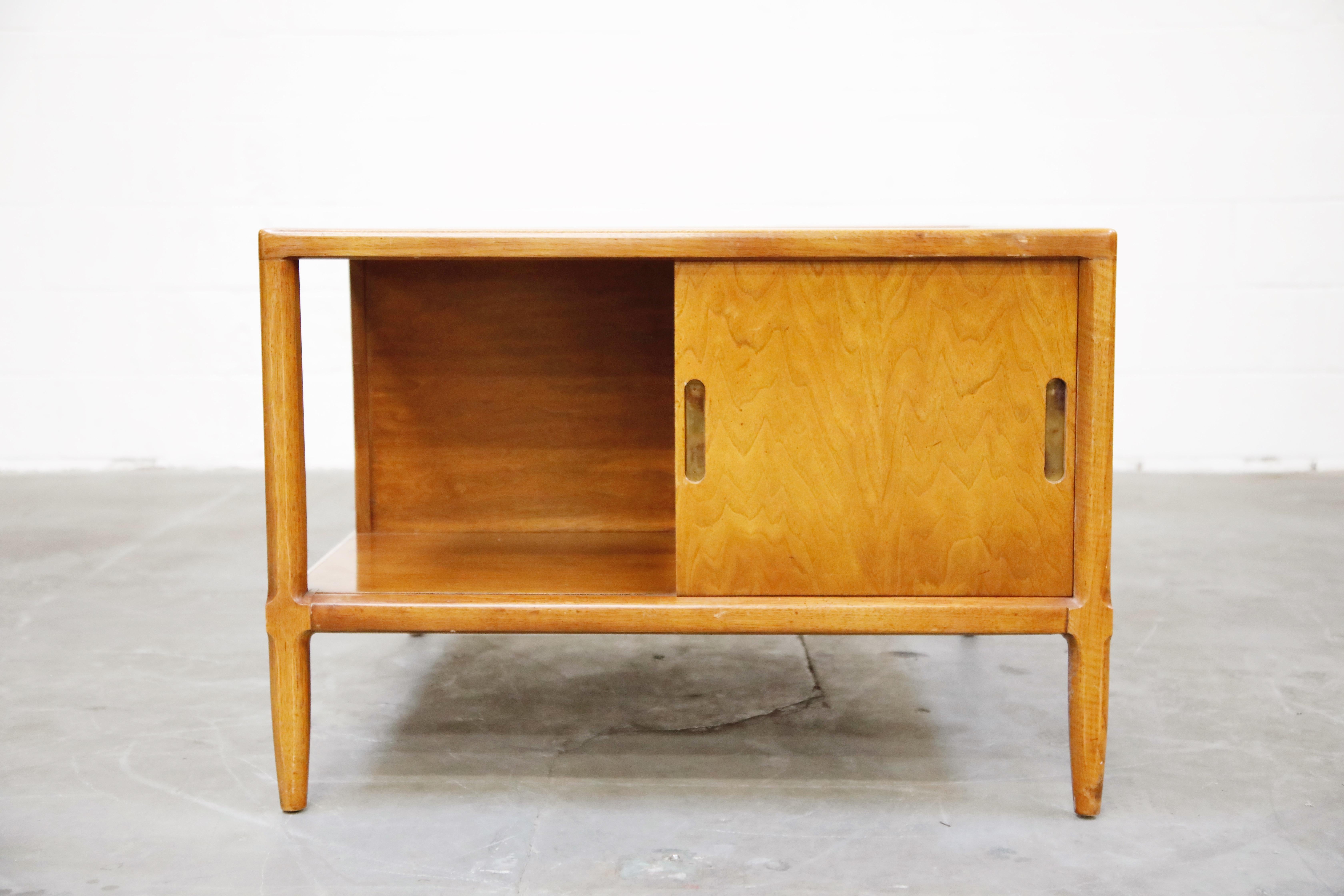 Tomlinson Sophisticate Cocktail Bar and Storage Coffee Table, 1950s, Signed 6