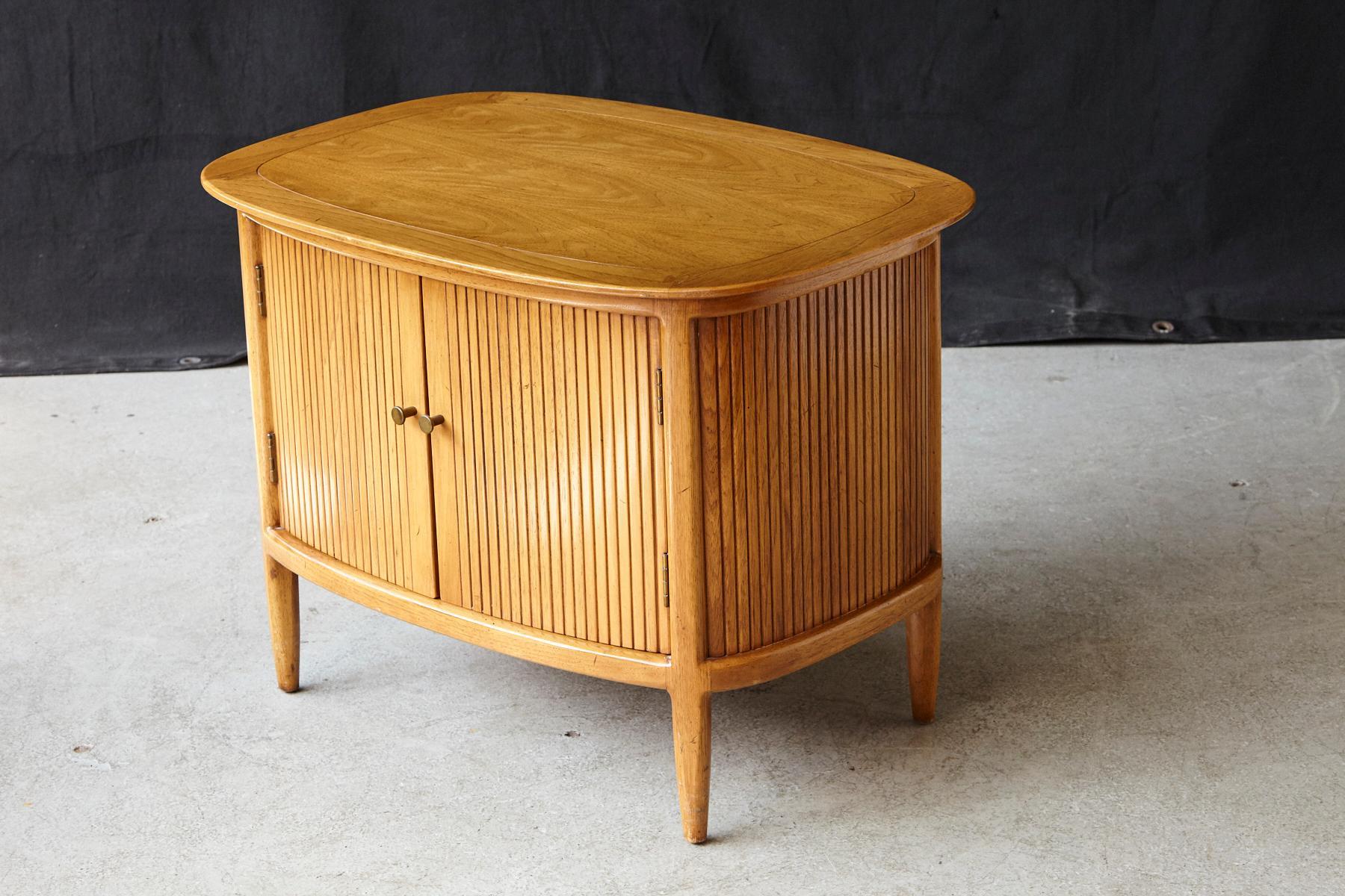 tambour end table