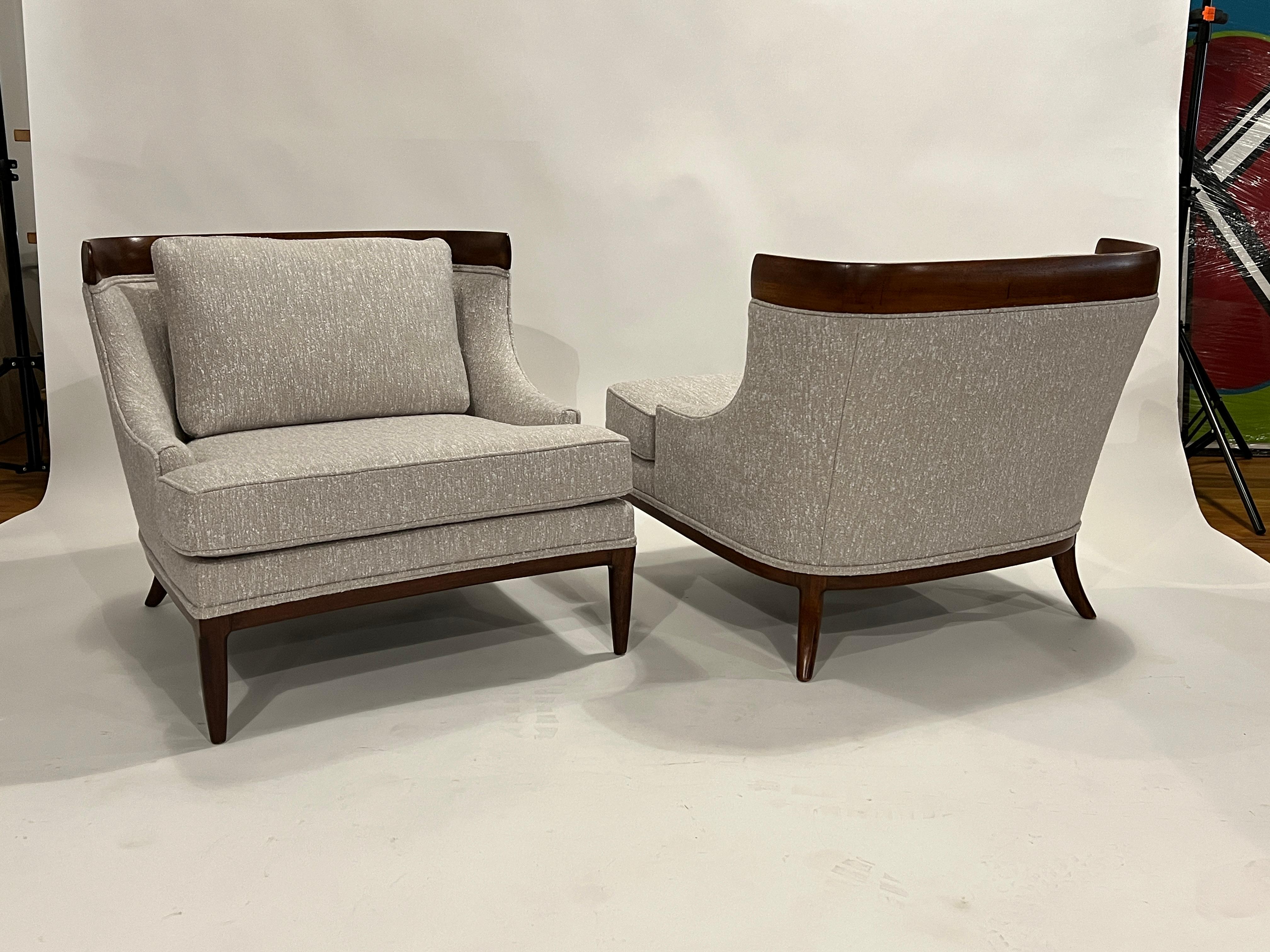 Mid-20th Century Tomlinson Sophisticate Lounge Chairs by Erwin Lambeth For Sale