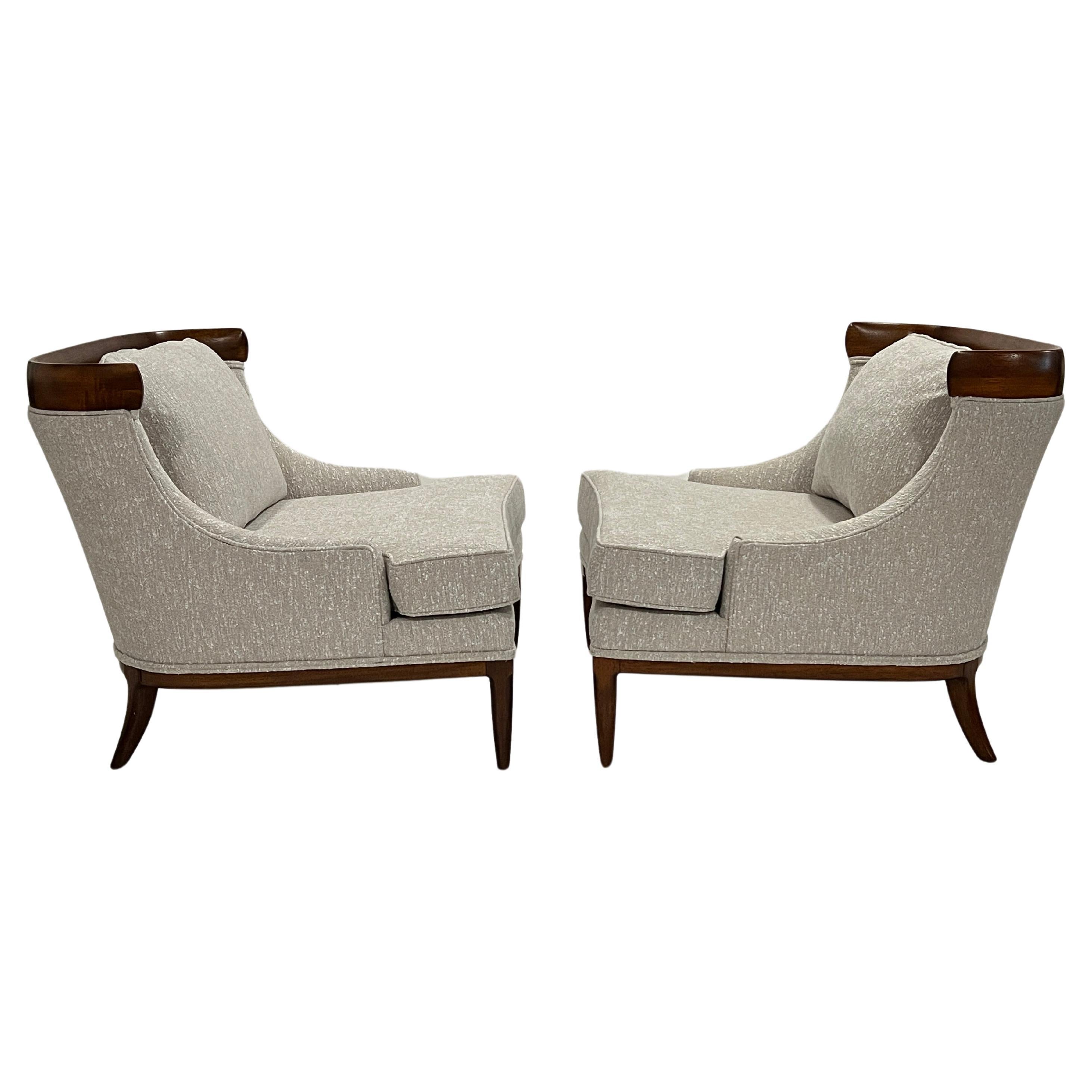 Tomlinson Sophisticate Lounge Chairs by Erwin Lambeth For Sale