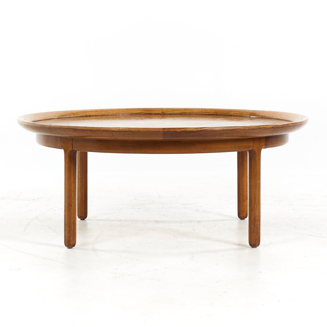 Tomlinson Sophisticate Mid Century Walnut and Burlwood 40 Inch Round Coffee Table

This coffee table measures: 40 wide x 40 deep x 16.25 inches high

All pieces of furniture can be had in what we call restored vintage condition. That means the piece