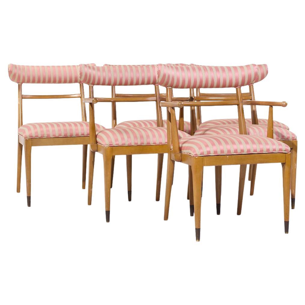 Tomlinson Sophisticate Mid Century Dining Chairs - Set of 6