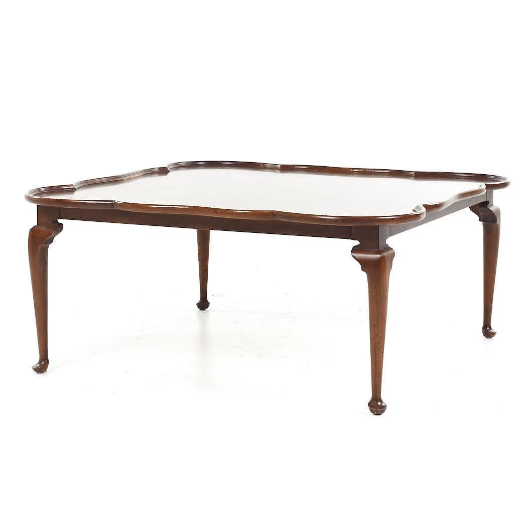 Mid-Century Modern Tomlinson Sophisticate Mid Century Walnut and Burlwood Coffee Table For Sale