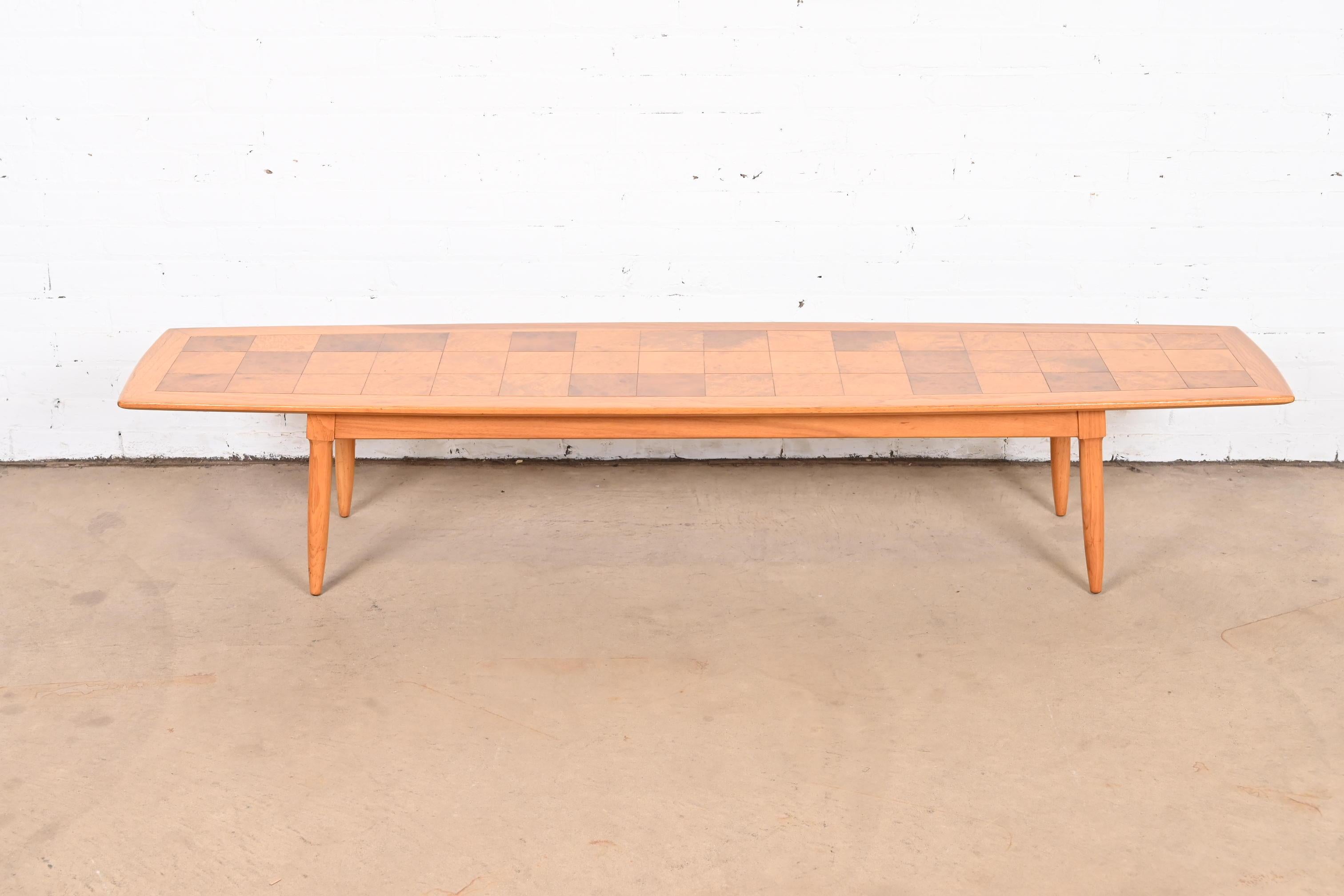 A sleek and stylish Mid-Century Modern extra long surfboard coffee table

By Tomlinson, 