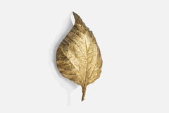 Tommaso Barbi and Carlo Giorgi, Sizable Wall Light, Brass, Italy, 1960s