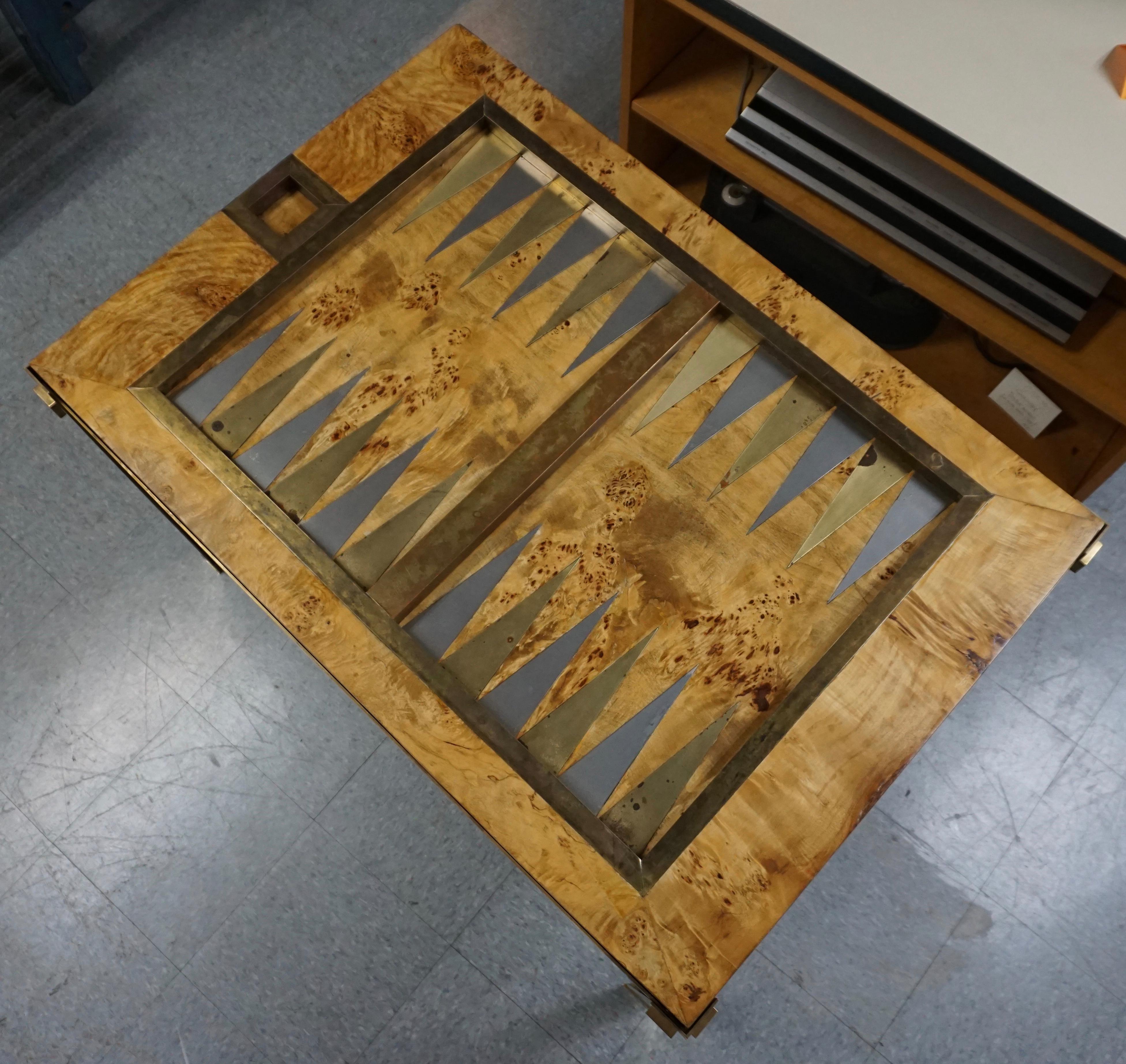 Late 20th Century Tommaso Barbi Backgammon Table