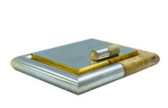 Tommaso Barbi Brass and Burl Wood Box, Italy, 1960