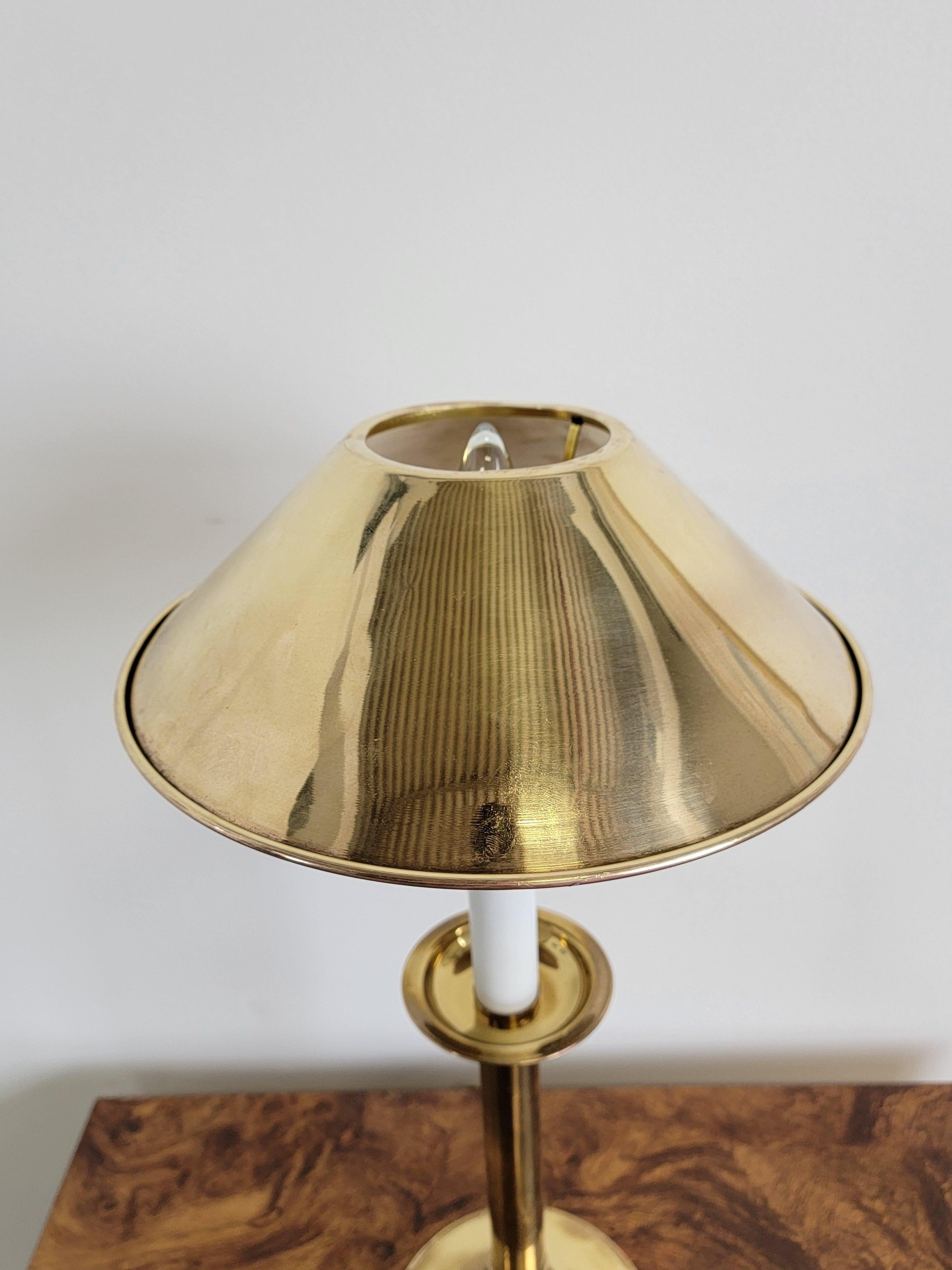 Tommaso Barbi Brass And Lacquer Table Lamp  For Sale 2