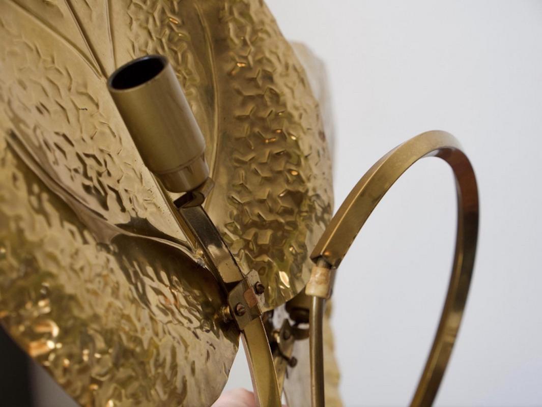 Tommaso Barbi Brass Leaves Table Lamp 2