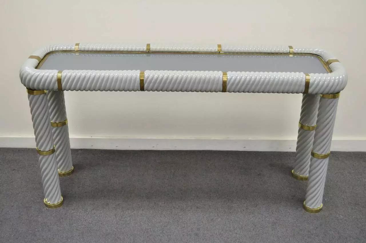 Tommaso Barbi Ceramic & Brass Spiral Gray 60