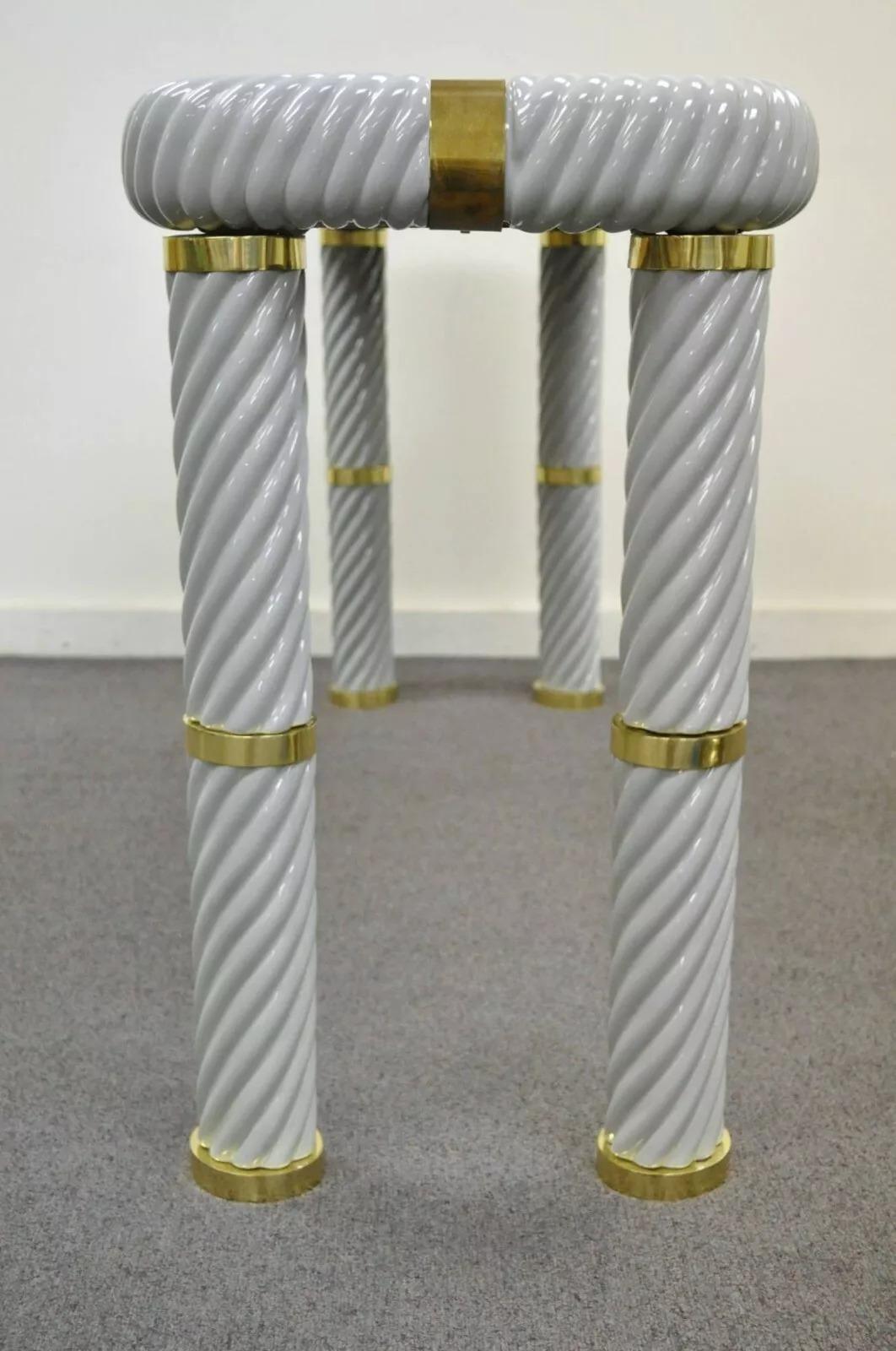 Tommaso Barbi Ceramic & Brass Spiral Gray 60