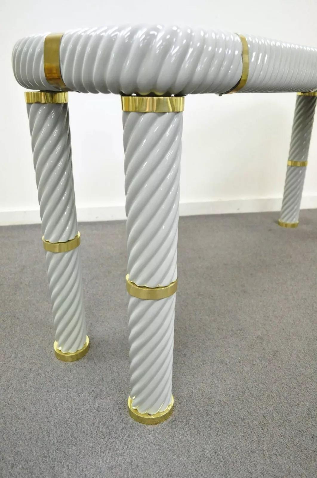 Tommaso Barbi Ceramic & Brass Spiral Gray 60