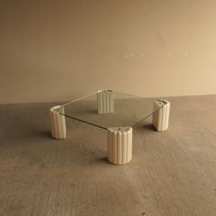 Tommaso Barbi Ceramic Hollywood Regency Coffee Table