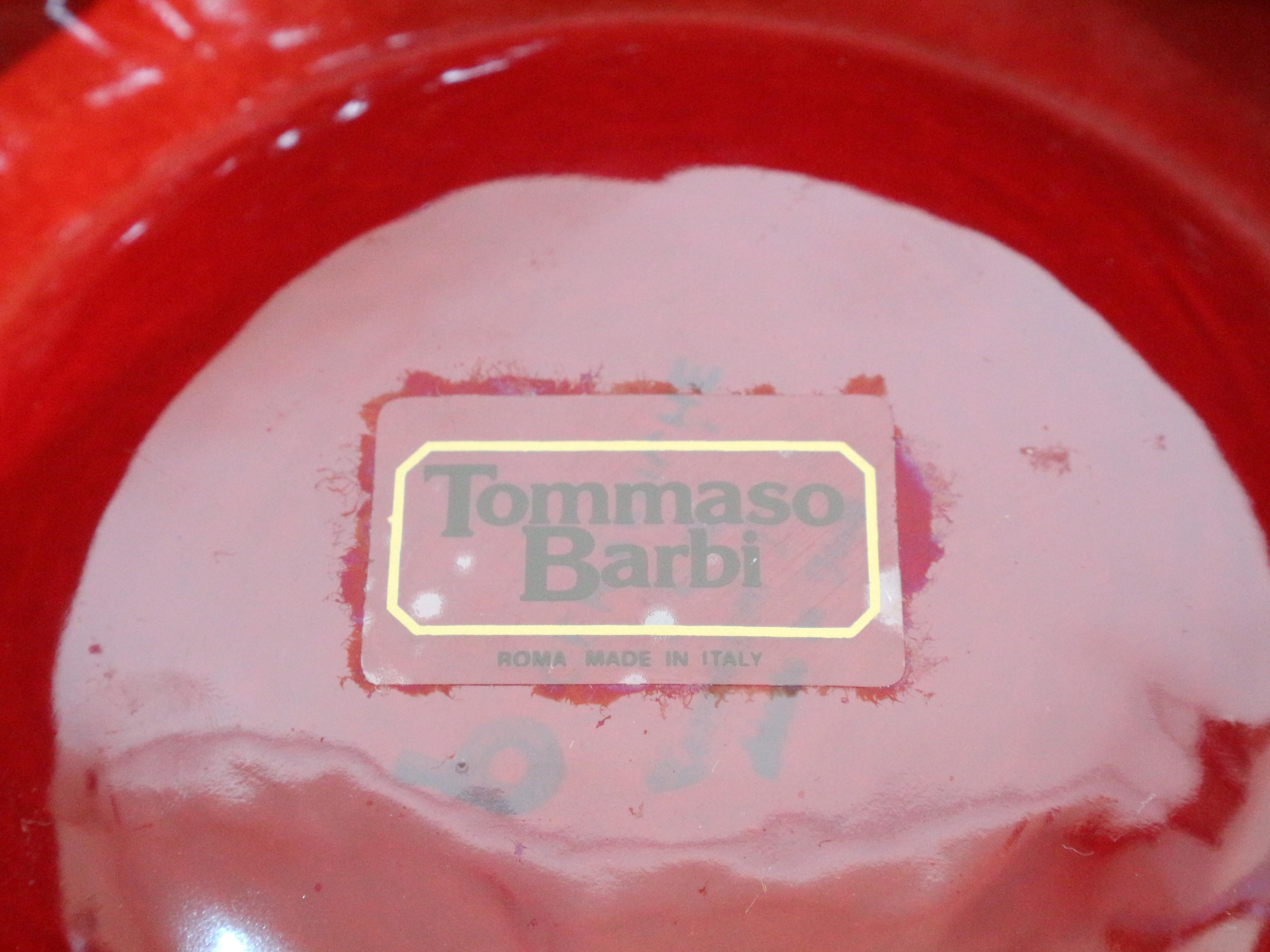 Late 20th Century Tommaso Barbi Ceramic Pocket Emptier, Ashtray, 1970 circa For Sale