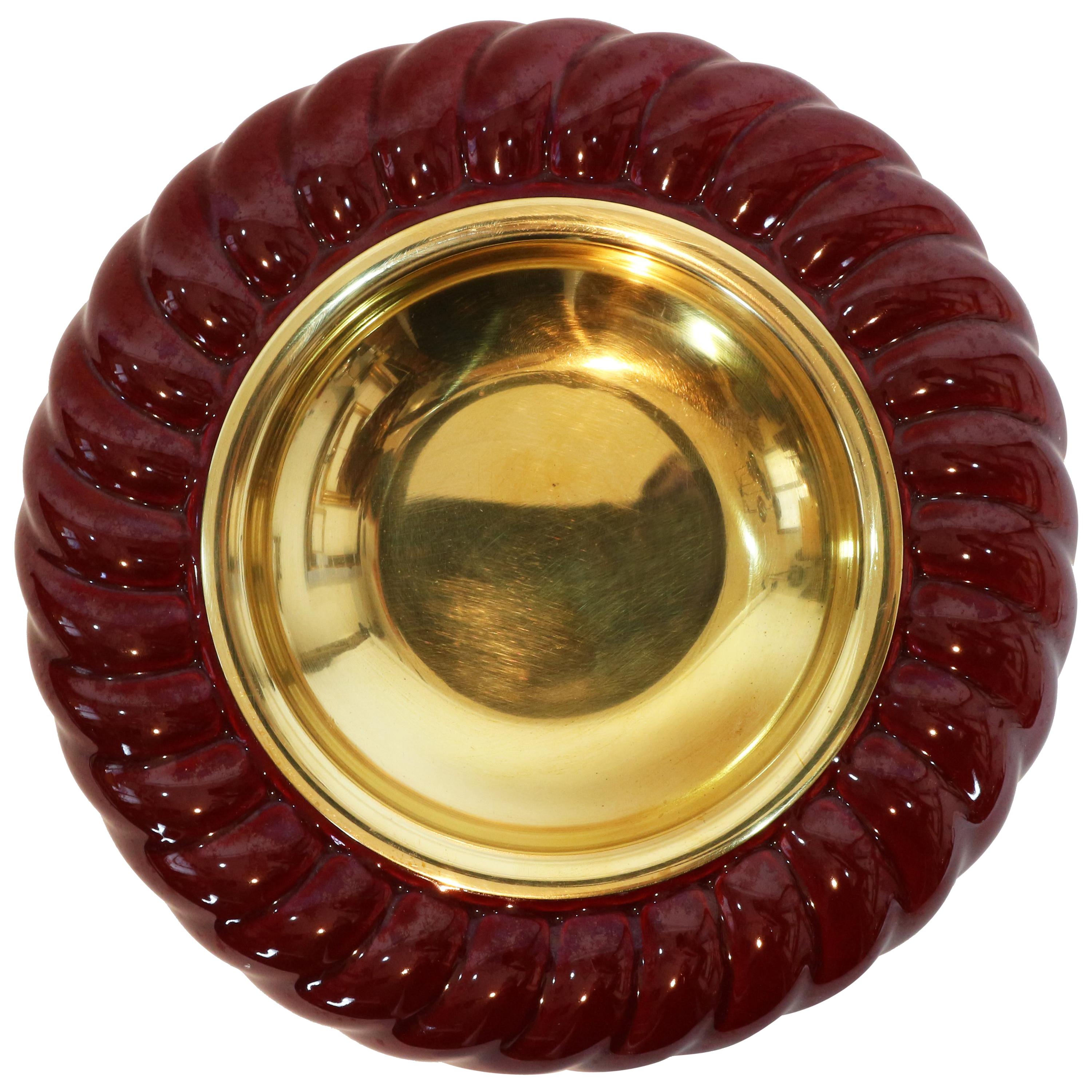 Tommaso Barbi Ceramic Pocket Emptier, Ashtray, 1970 circa For Sale