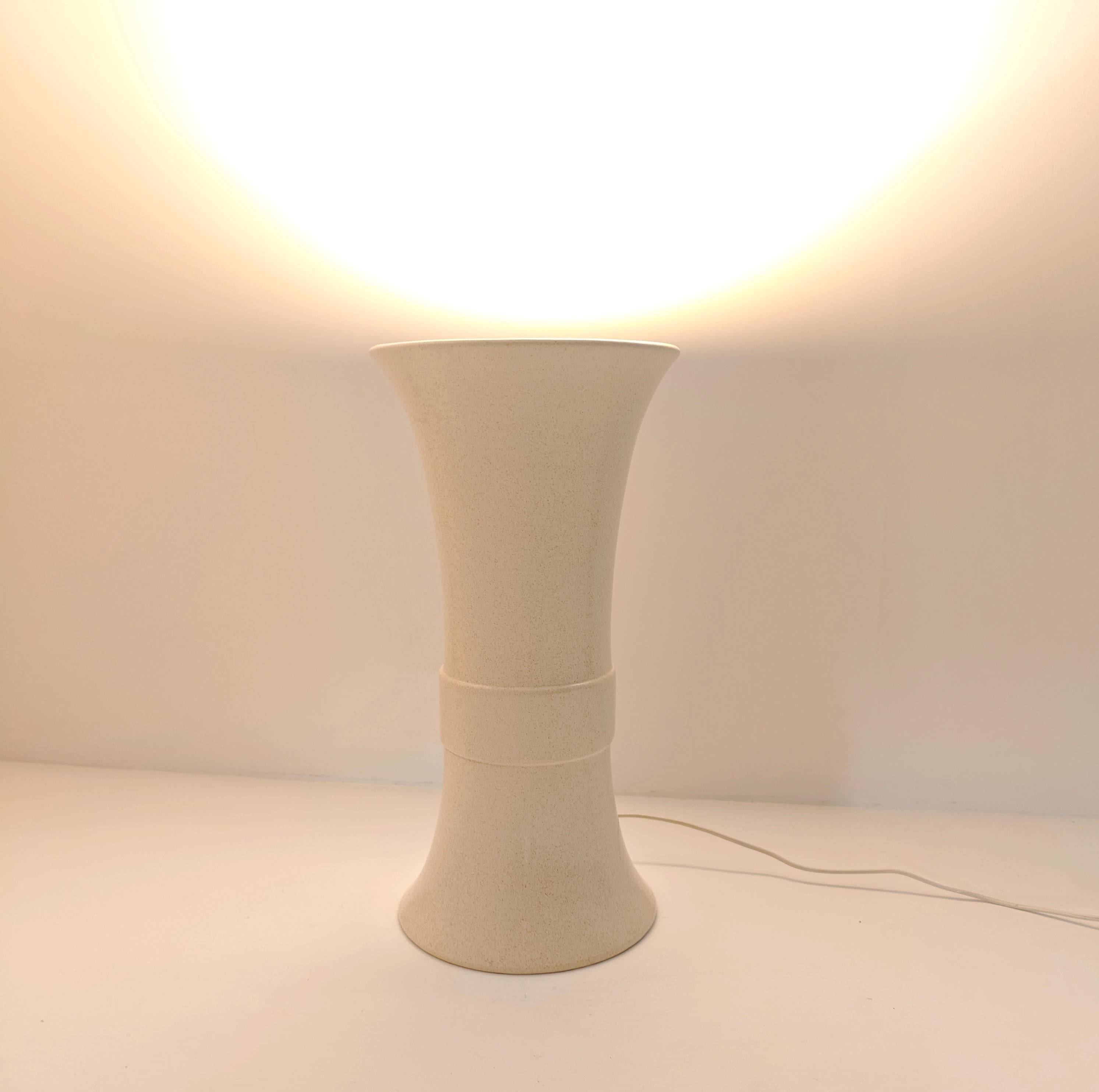 Ceramica Tommaso Barbi Lampada da tavolo in ceramica Design Italia 1970 Mid-Century Modern in vendita