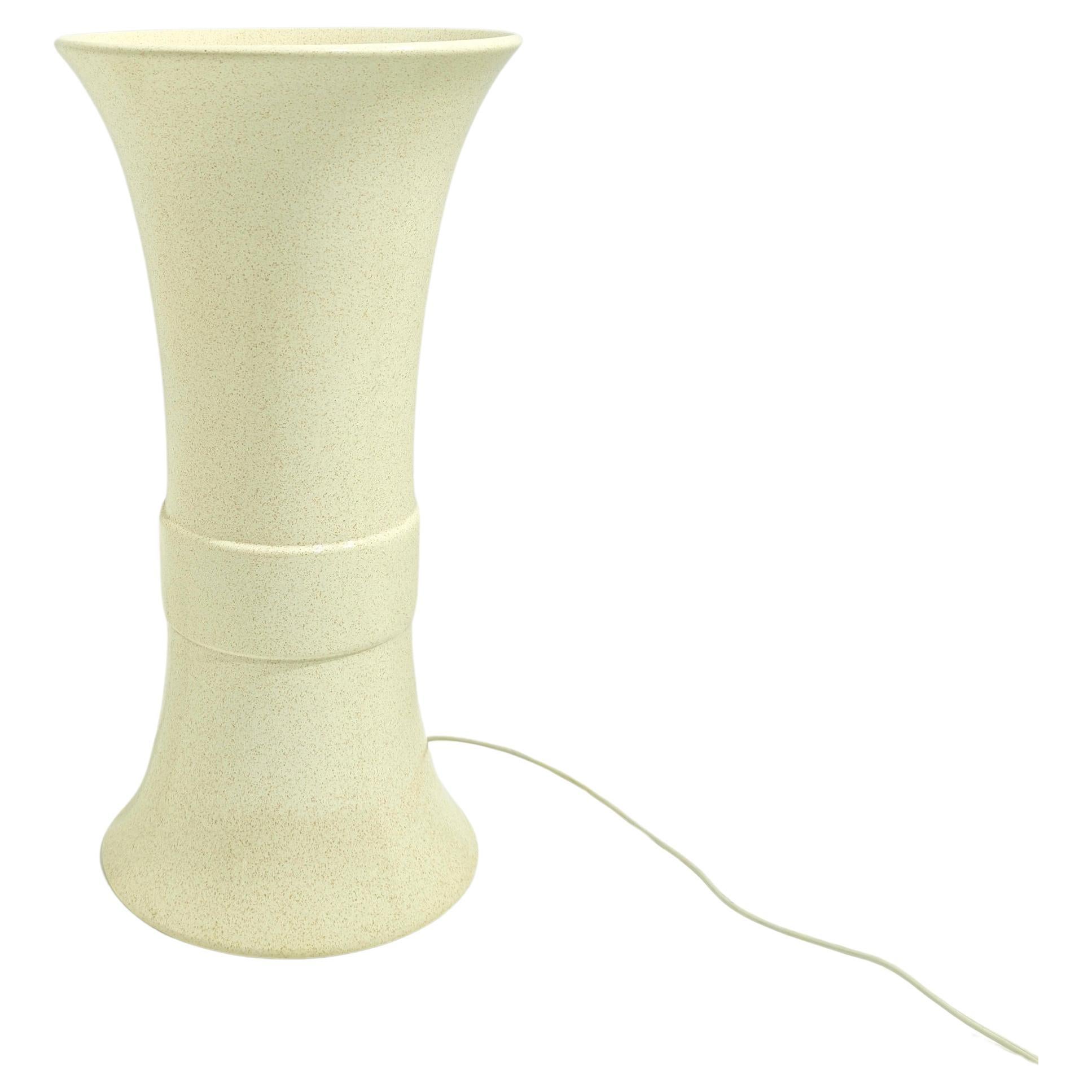 Tommaso Barbi Ceramic Table Lamp Design Italy 1970 Mid-Century Modern