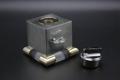 Tommaso Barbi Chrome Modernist Table Lighter