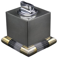 Tommaso Barbi Chrome Modernist Table Lighter