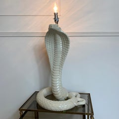 Tommaso Barbi Cobra Table Lamp, Italy, 1970s