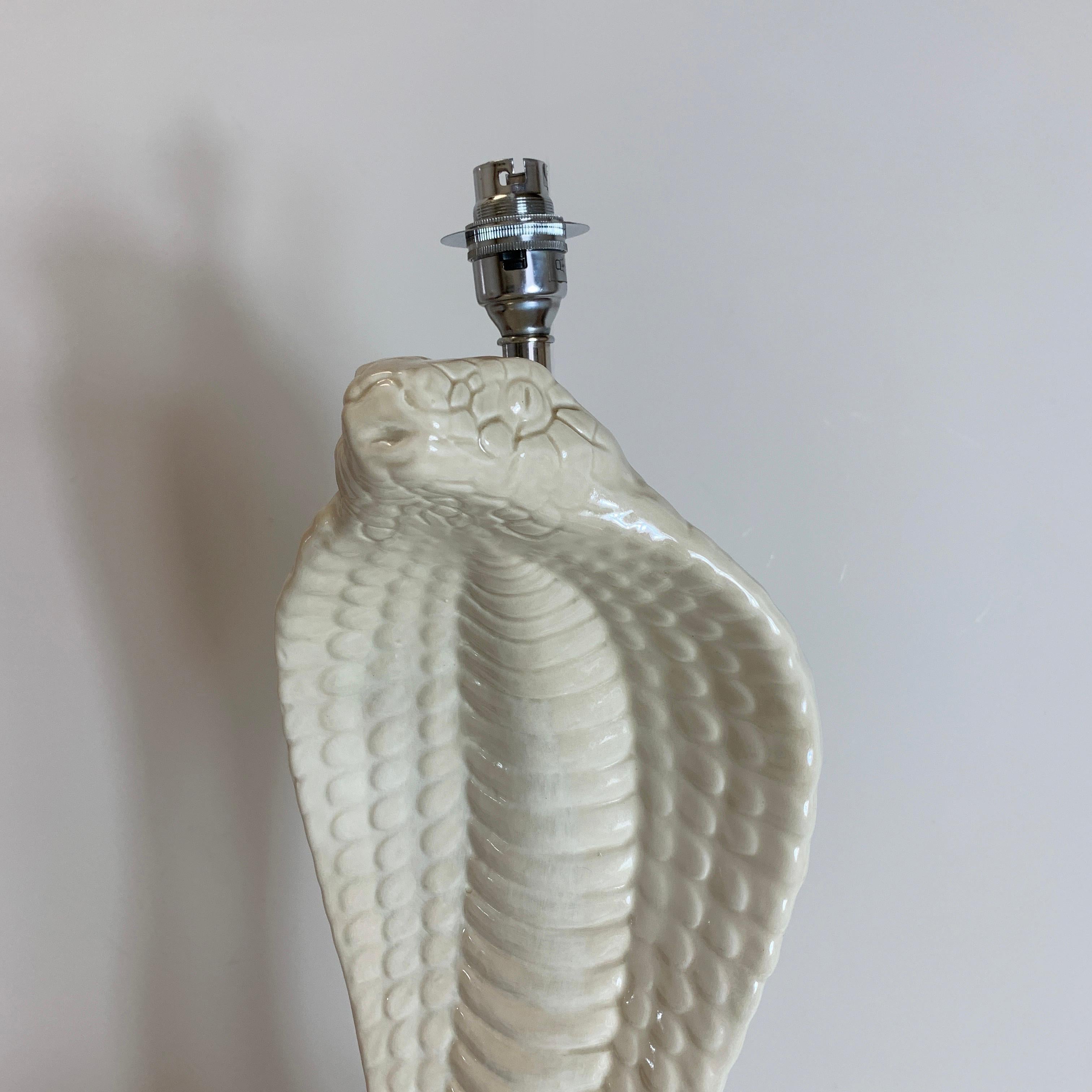 Tommaso Barbi Cobra Table Lamp, Italy, 1970s In Good Condition In Hastings, GB