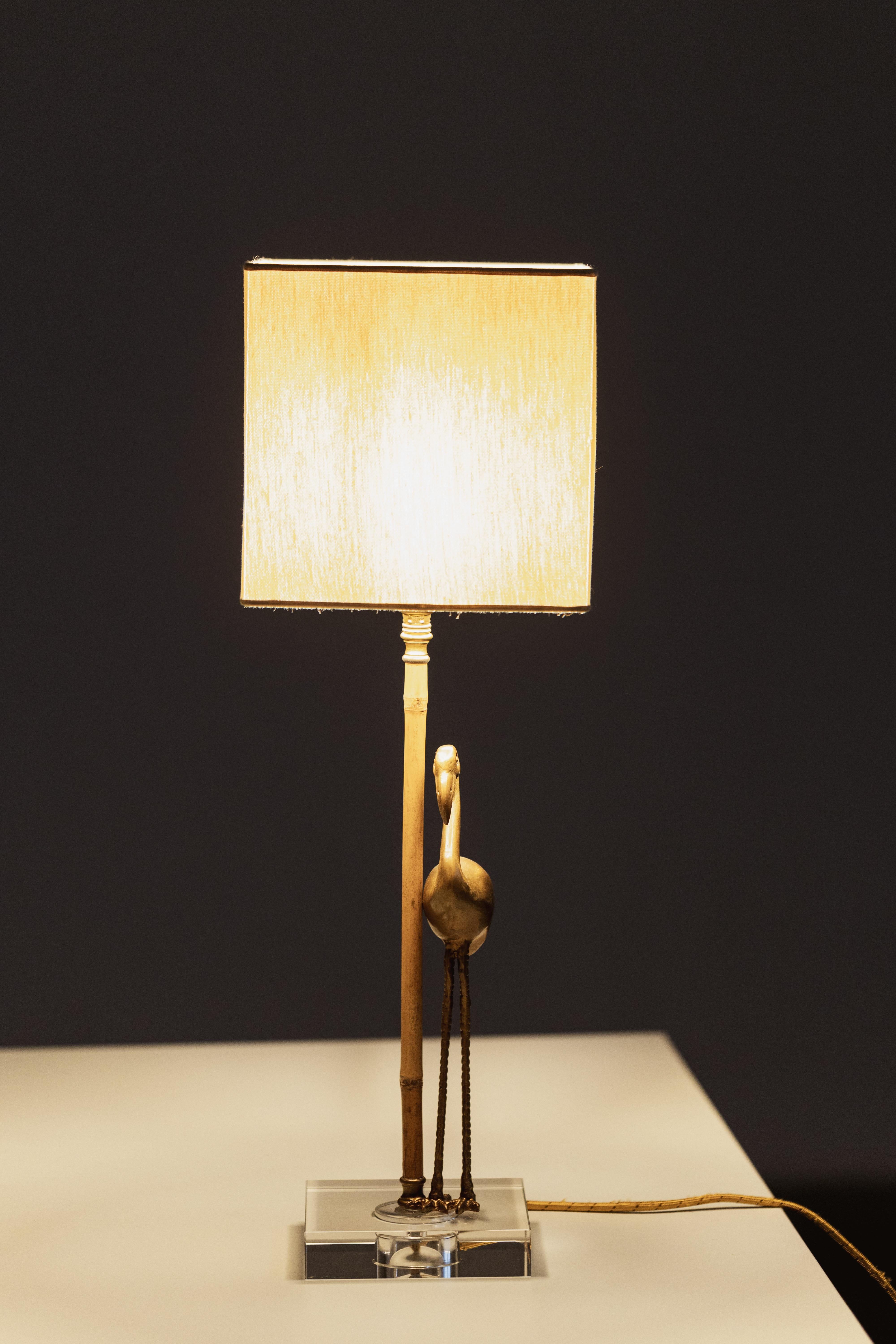 Tommaso Barbi “Flamingo” Table Lamp, 1970 In Good Condition For Sale In Lonigo, Veneto
