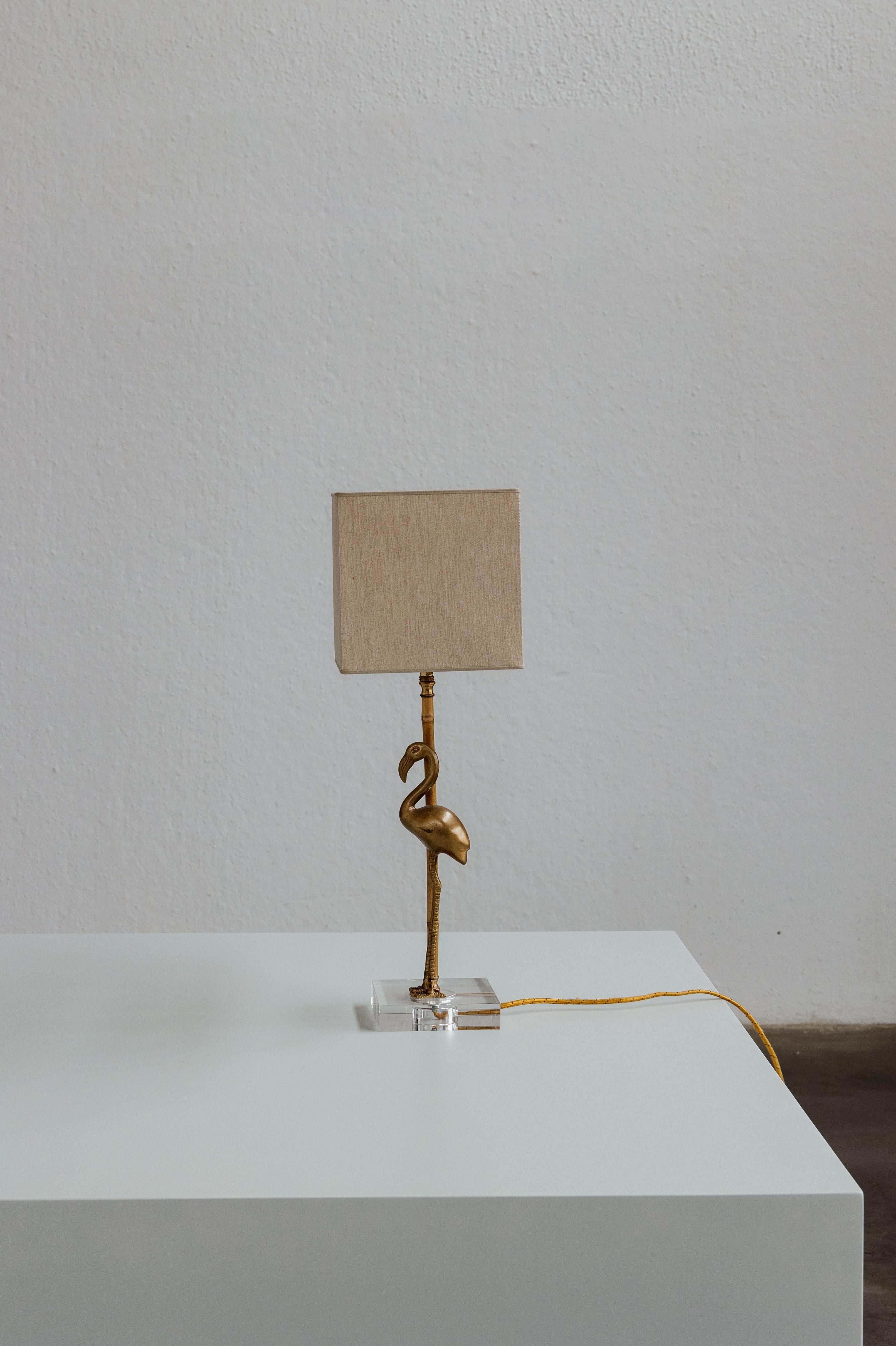 Late 20th Century Tommaso Barbi “Flamingo” Table Lamp, 1970 For Sale
