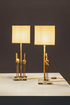 Tommaso Barbi “Flamingo” Table Lamps, 1970, Set of 2