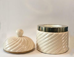 Tommaso Barbi Ice Bucket in White Porcelain