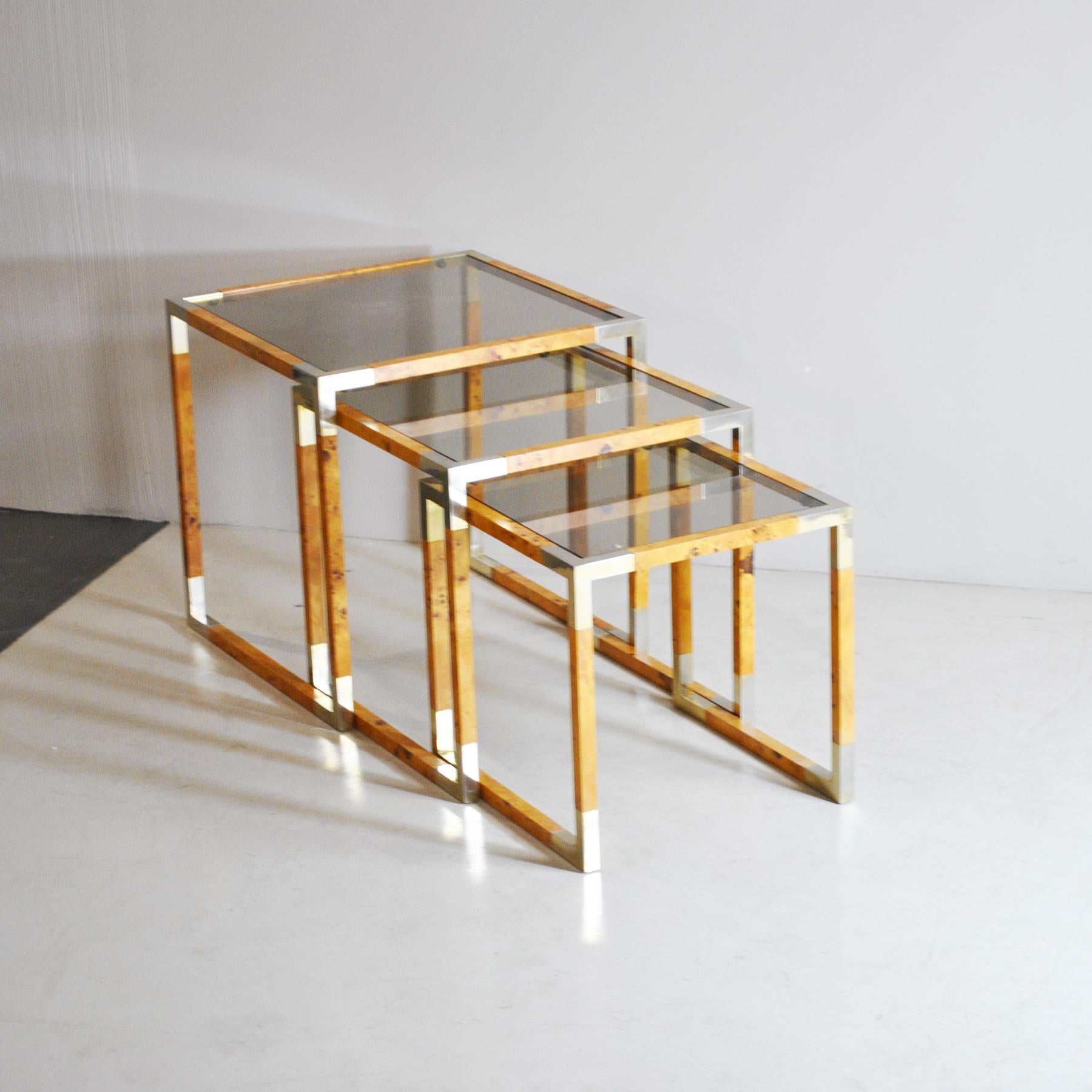 Mid-Century Modern Tommaso Barbi - Ensemble de table basse de style « Tommaso Barbi » en vente