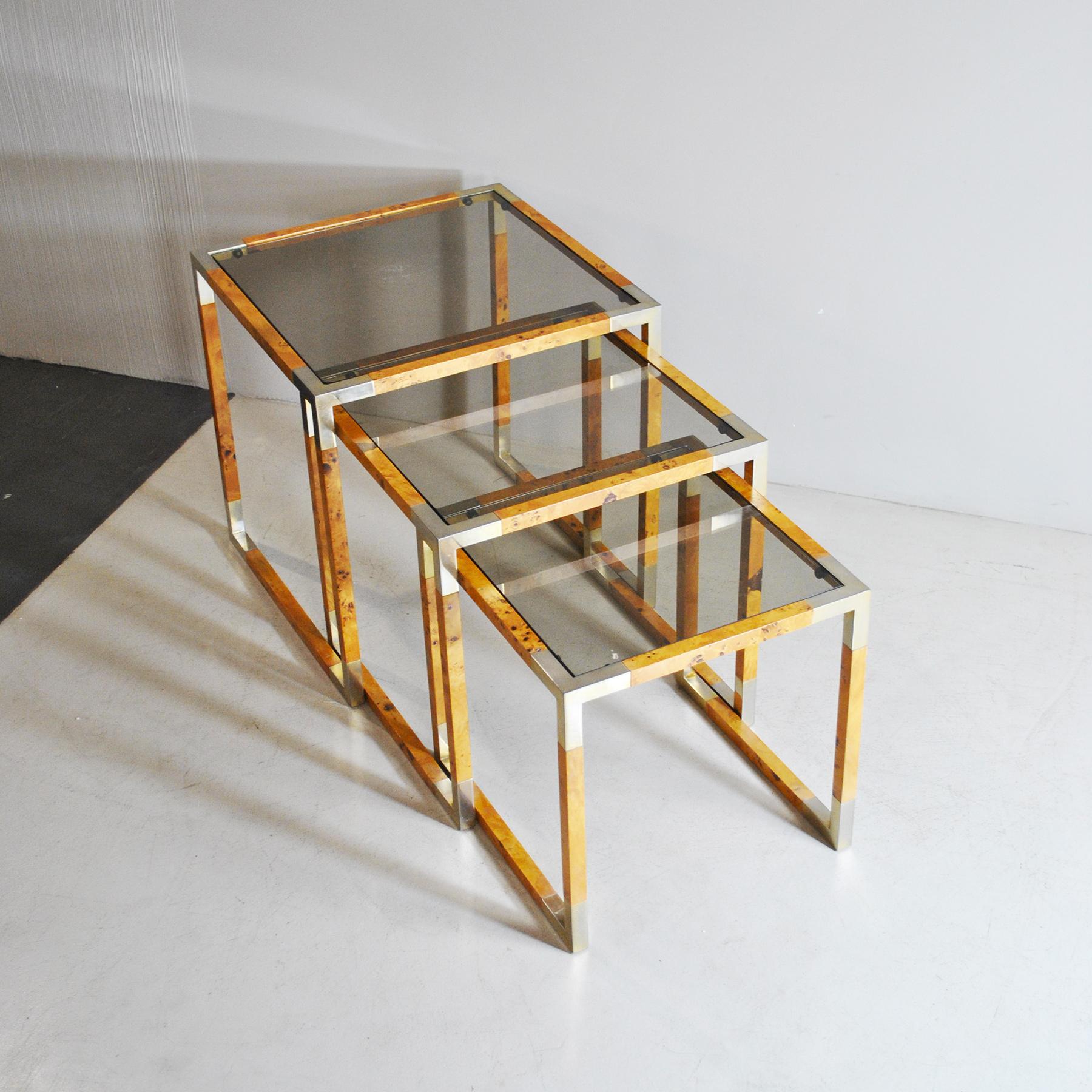 Placage Tommaso Barbi - Ensemble de table basse de style « Tommaso Barbi » en vente