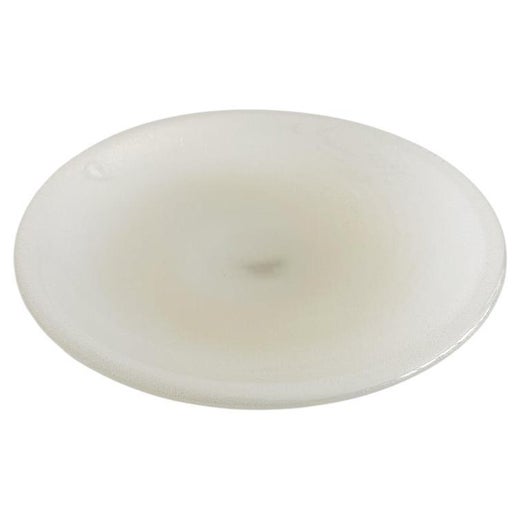 Vintage Fratelli Mannelli Travertine Channeled Plate Charger Centerpiece  For Sale at 1stDibs
