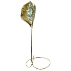 Vintage Tommaso Barbi Leaf Floor Lamp