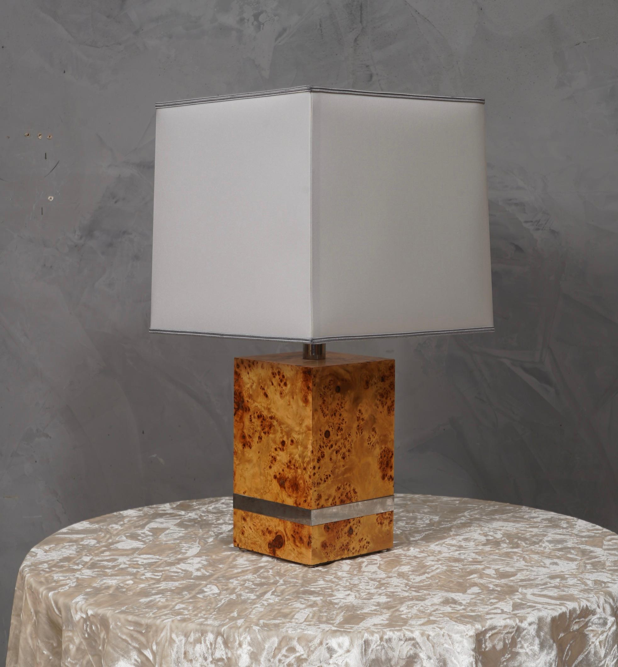 Fine XX secolo Lampada da tavolo Wood Wood di Tommaso Barbi, 1980 in vendita