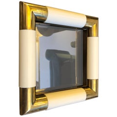 Tommaso Barbi Mid-Century Modern Brass and Glass Vide Poche, circa 1970