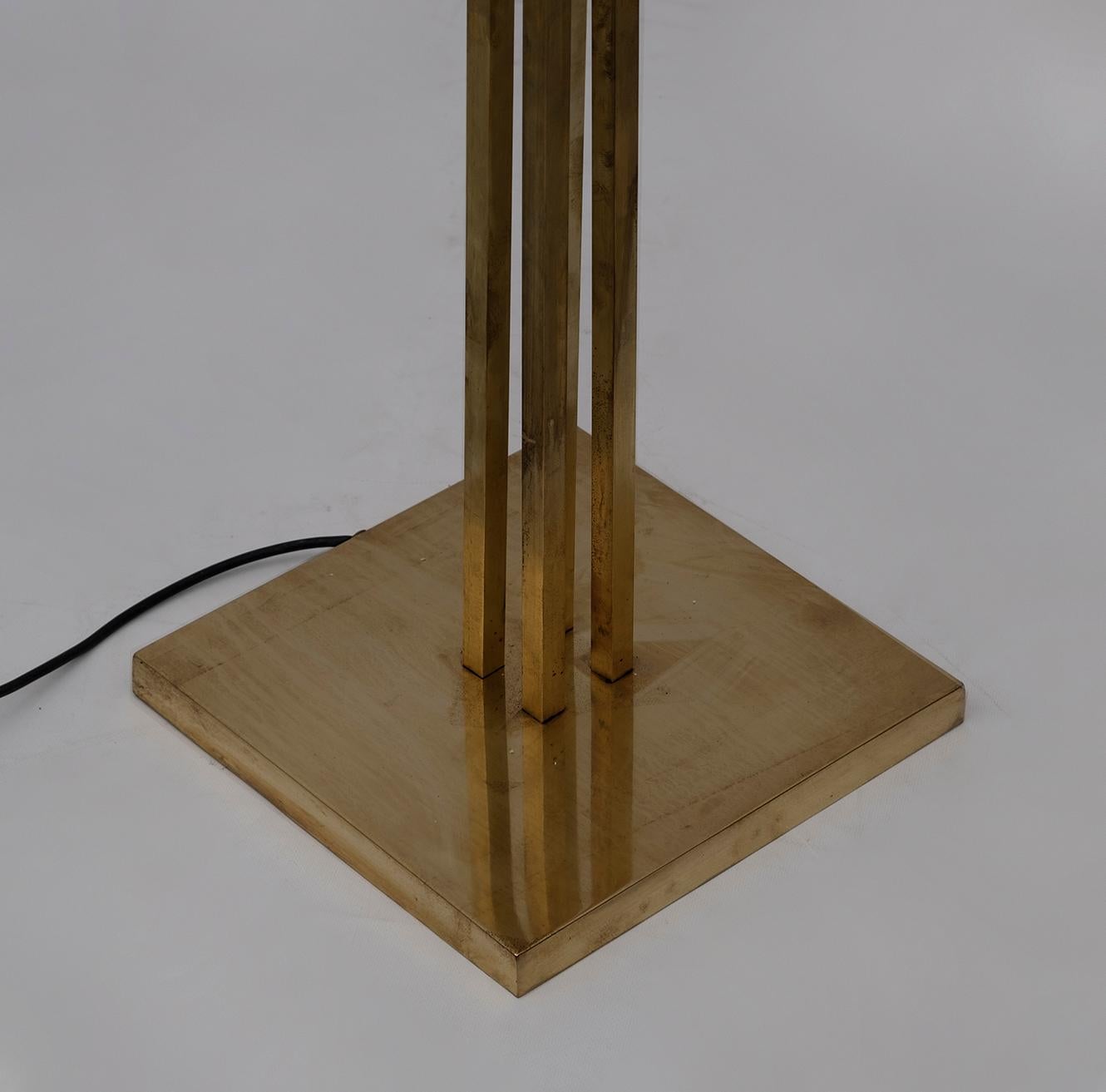 Tommaso Barbi Mid-Century Modern Italian Brass Floor Lamp 