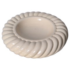 Posacenere italiano in ceramica bianca del Medioevo di Tommaso Barbi, anni '60