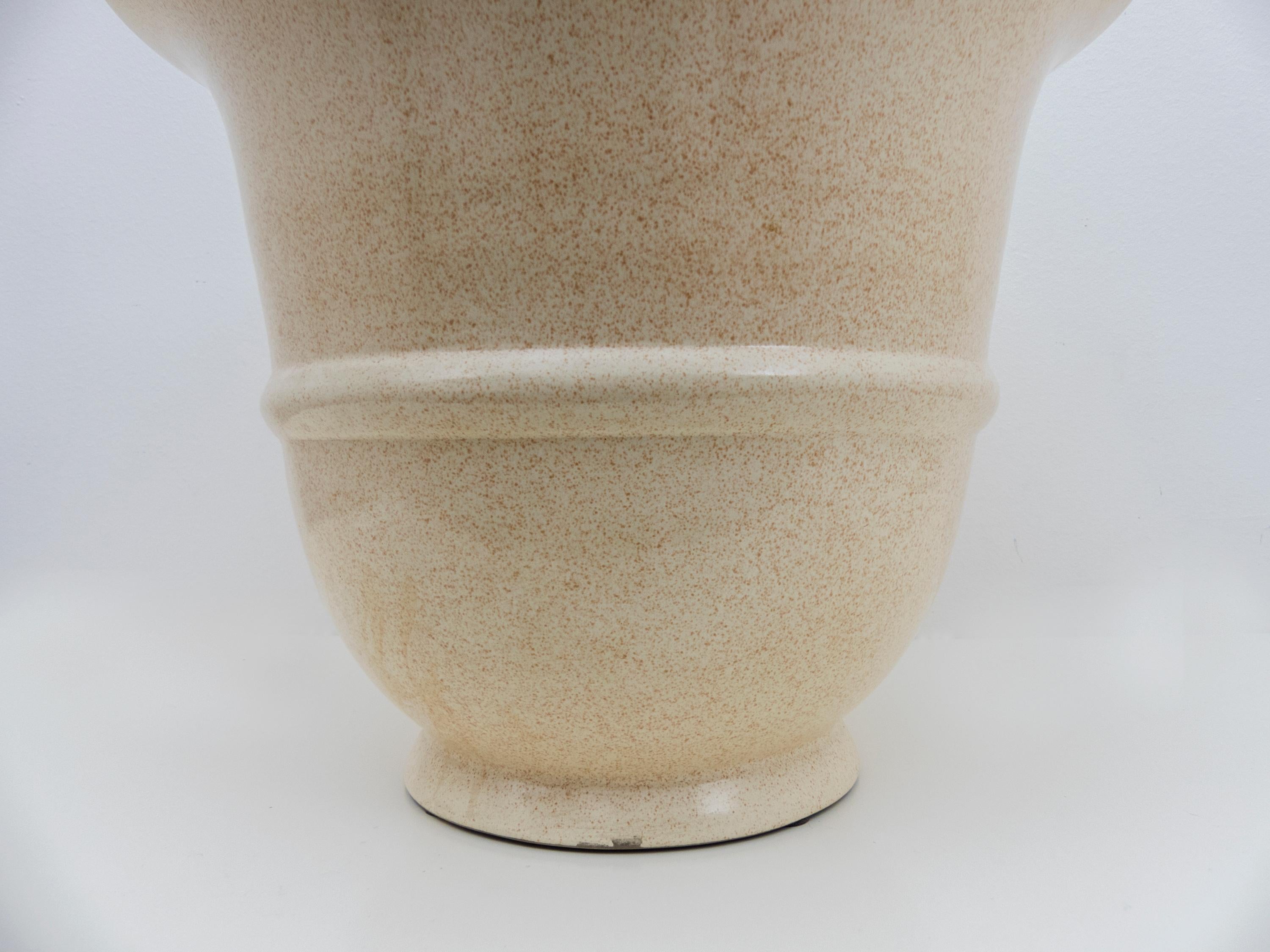 Tommaso Barbi Monumental Regency Ceramic Vase for TB Ceramiche, 1970 For Sale 5