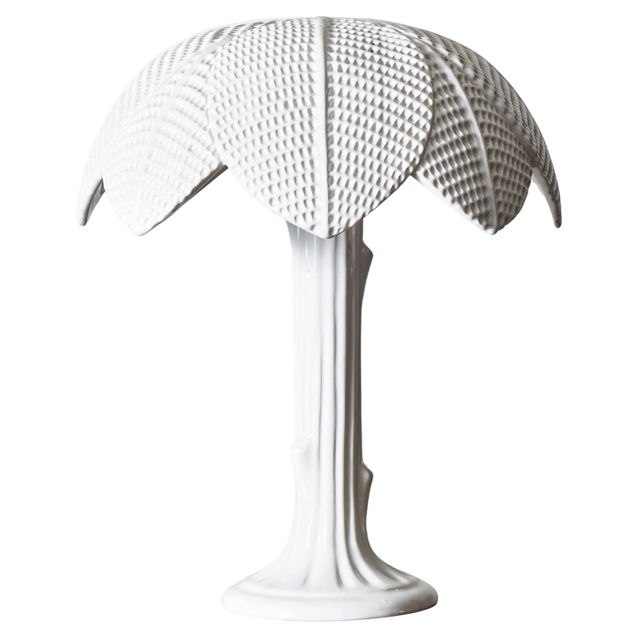Lampe de bureau Tommaso Barbi en céramique en forme de palmier en vente