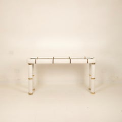 Tommaso Barbi Porcelain and Brass Console, 1970
