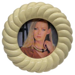 Tommaso Barbi Porcelain Ceramic Picture or Photo Frame, Italy, circa 1970s