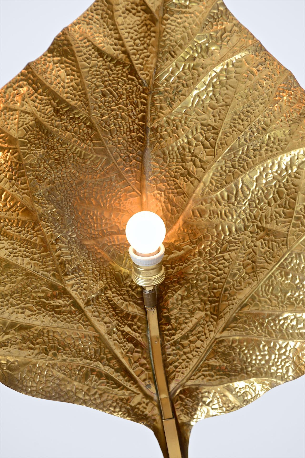 Brass Tommaso Barbi 'Rhubarb' Floor Lamp, circa 1970