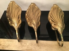 Tommaso Barbi " Rhubarb " n 3 Appliqués Ottone 1960 Italy