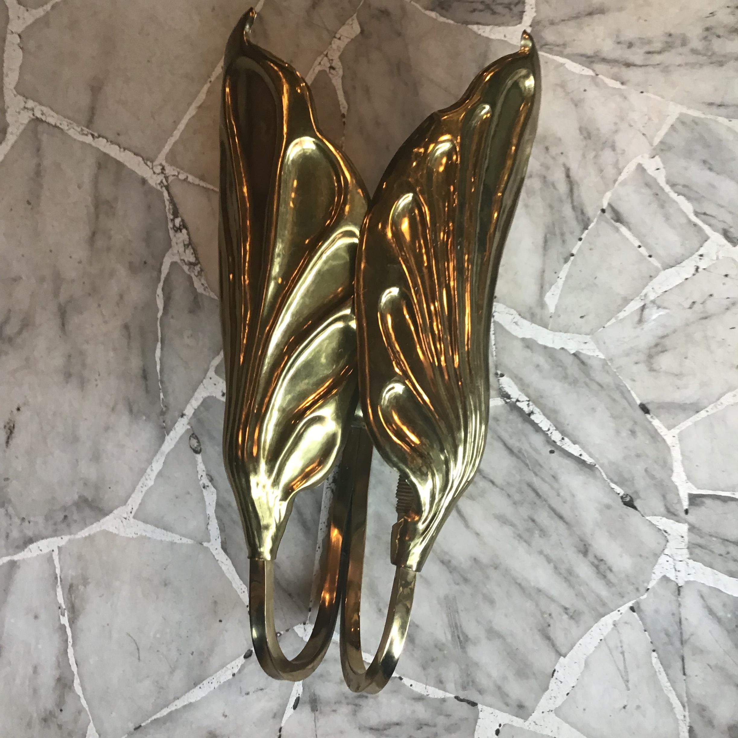 Tommaso Barbi Sconces Brass, 1970, Italia 1