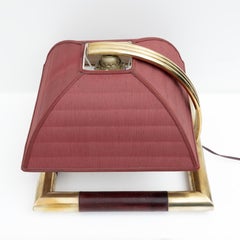 Tommaso Barbi Style Mid-century Modern Italian Brass Table Lamp, 1970s