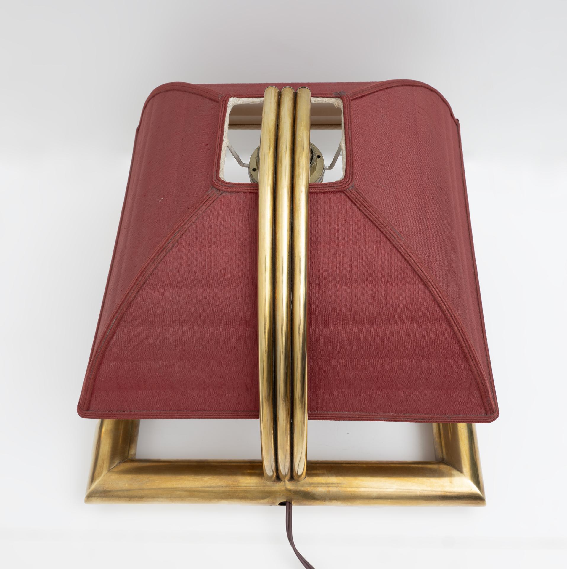 Mid-Century Modern Tommaso Barbi Style Mid-century Modern Italian Brass Table Lamp, 1970s For Sale