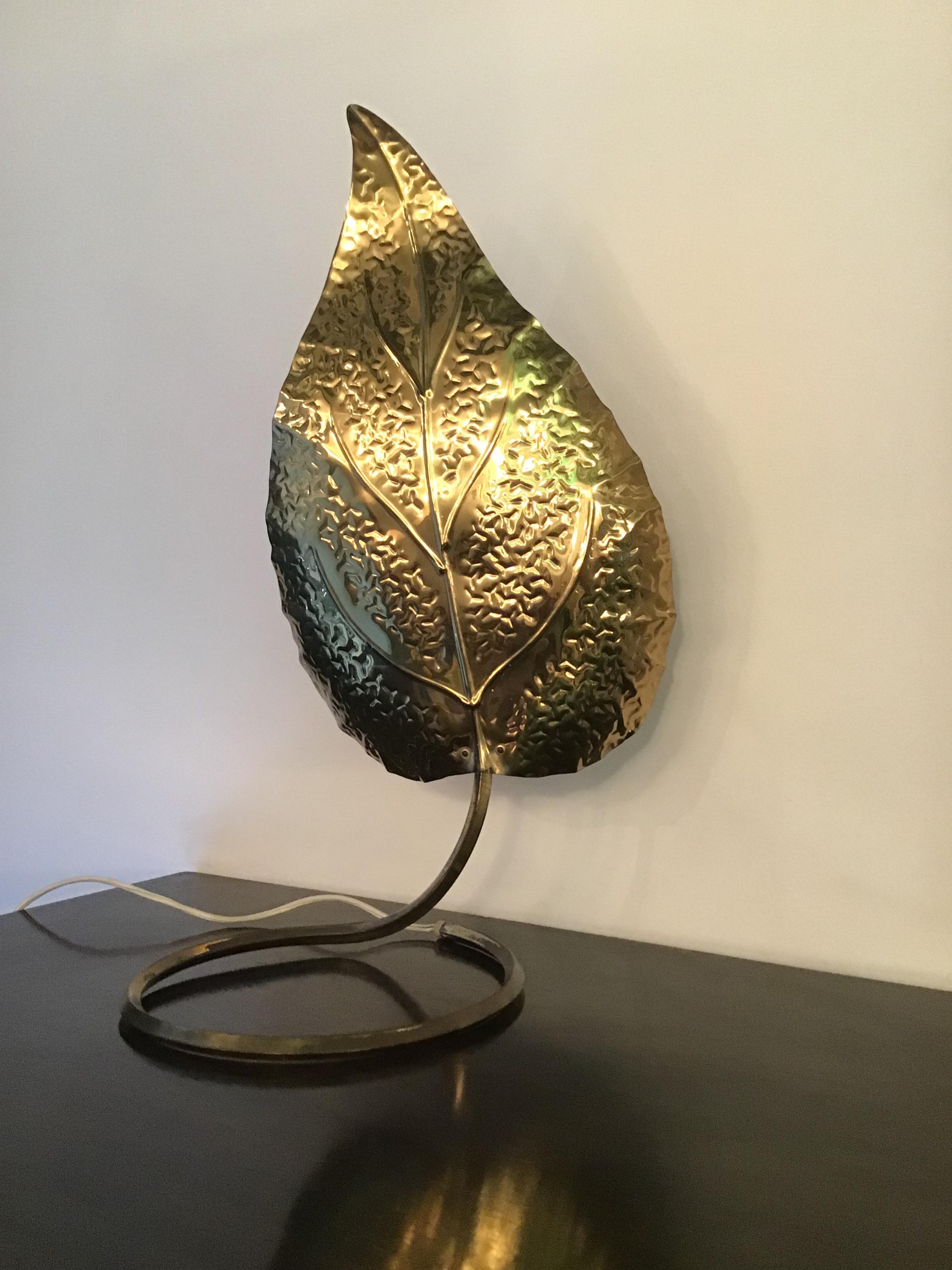 Tommaso Barbi Table Lamp Brass, 1970 2