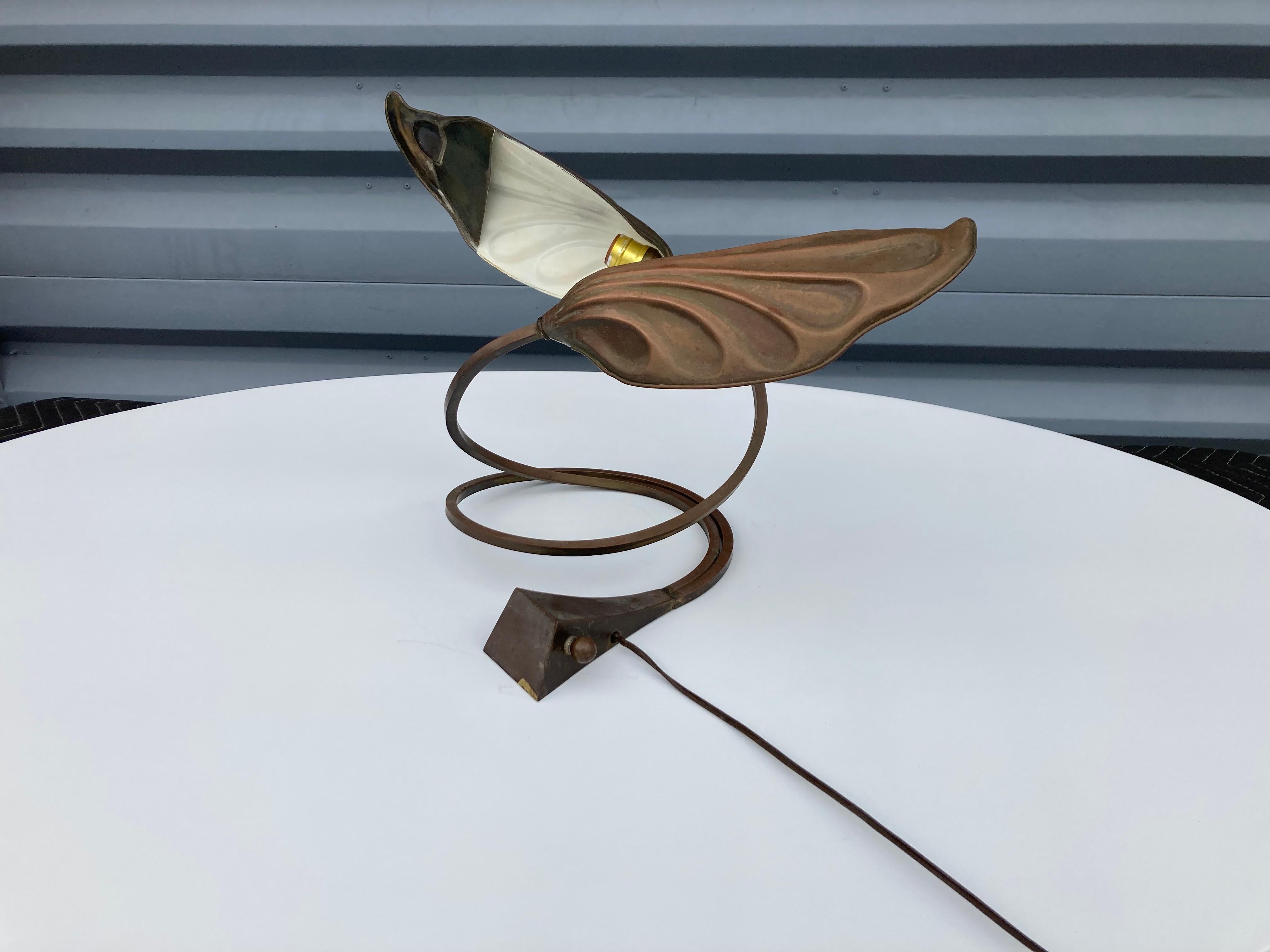 Tommaso Barbi, Lámpara de mesa, Latón, Italia, Años 60 en venta 3